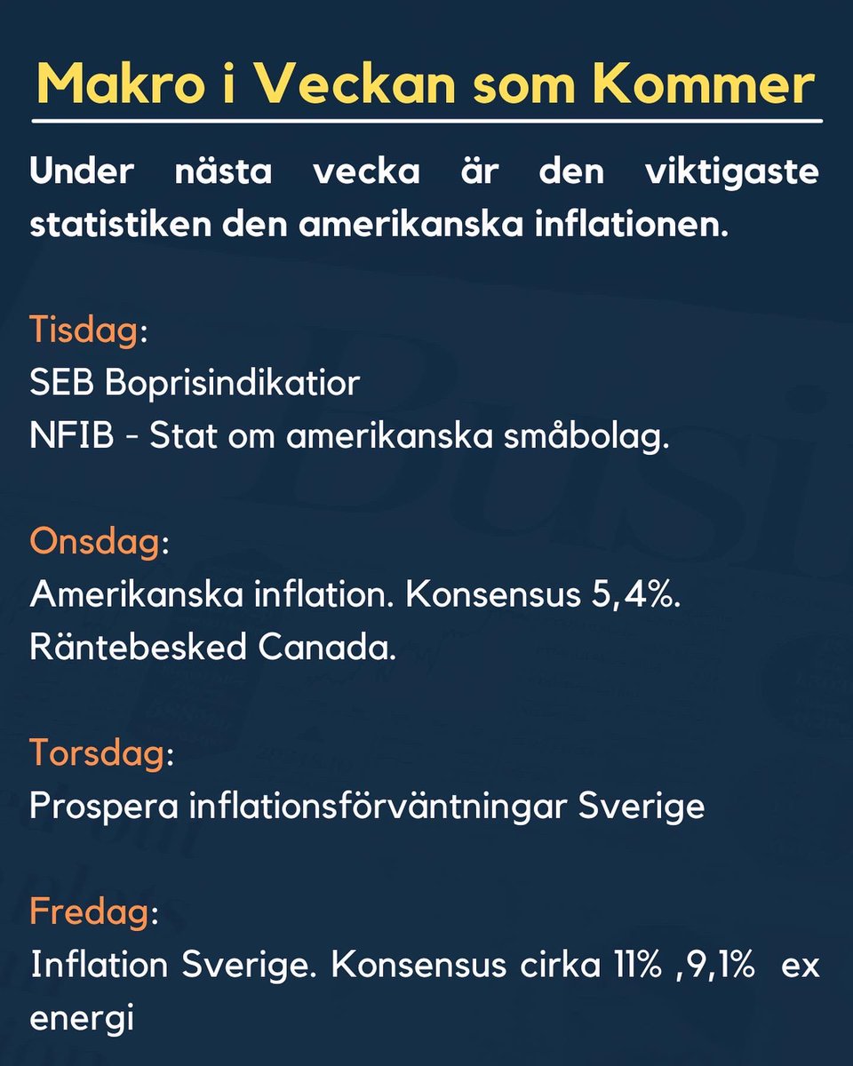 Just NFIB imorgon är en intressant datapunkt och aningen underskattad.