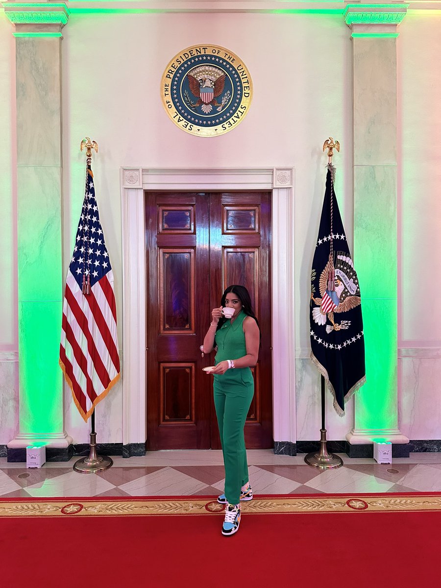 Skipped the coffee shop and had tea ☕️ at The @WhiteHouse 🤩 Happy #EasterEggRoll day. Follow my journey on my Instagram stories with plenty behind the scenes as I emcee.