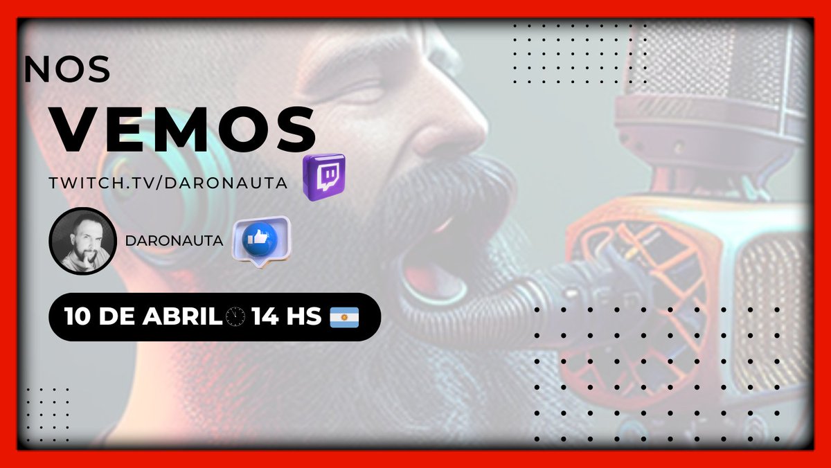 DaroNauta's tweet photo. Estamos 🔴EN VIVO 🔴Te esperamos comienza #capitulo01 el :
✅GAMEPLAY & 🧳EL VIAJE & 🎵MUSIC DAY
entra y veras que juego tenemos preparado..!!
👇👇👇👇
🪢https://t.co/erWPeXdyCz 💨
#daronauta #twitchstreamer
@Arek_Force @SpamStreamer https://t.co/9sNEAxmajy