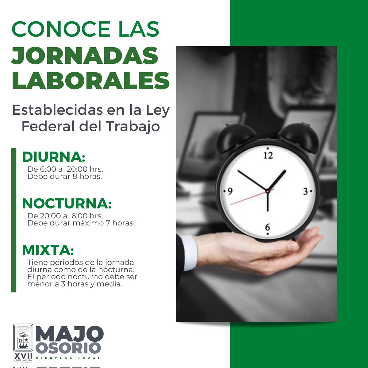 De acuerdo con la #LeyFederaldelTrabajo, la #Jornadalaboral es el tiempo durante el cual la persona trabajadora se encuentra a disposición del empleador para prestar su servicio; ante cualquier violación al horario de trabajo, la #PROFEDET te puede orientar.