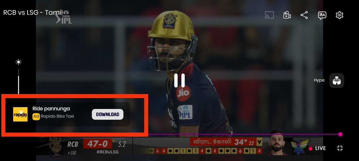 gadgetsclash's tweet photo. New best irritation in @JioCinema @reliancejio @IPLFantasy @IPL https://t.co/QzOuFZfcnL