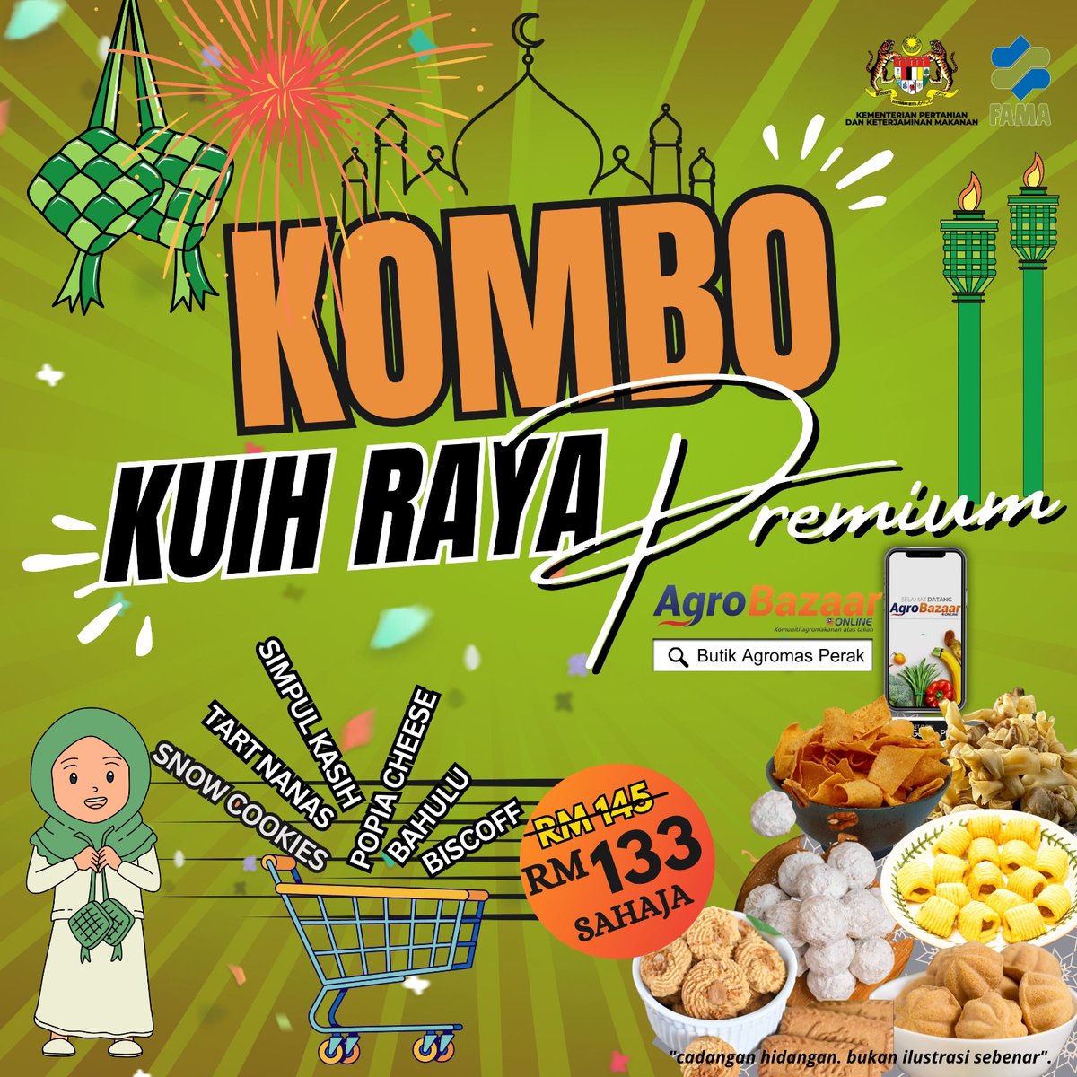 Kombo raya mur mur je guys 😎
Ramai yg dh grab, korang bila lagi 😆 Raya dh dekat dh....jgn lambat nti melepas...
#Rayasale
#CookiesRaya
#JualqnDiAgrobazaarOnline