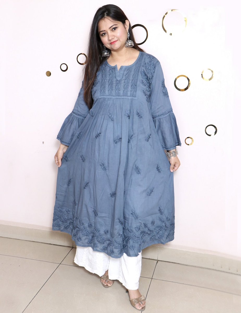 hellosyrish's tweet image. The A-line cut flatters any body type, while the delicate embroidery adds a touch of sophistication to your outfit.
Order now and add this beautiful kurta to your collection! ❤️
#EmbroideryArt #MulmulKurta #HighQualityFabric #AlineCut #FlatteringFit #SophisticatedStyle
