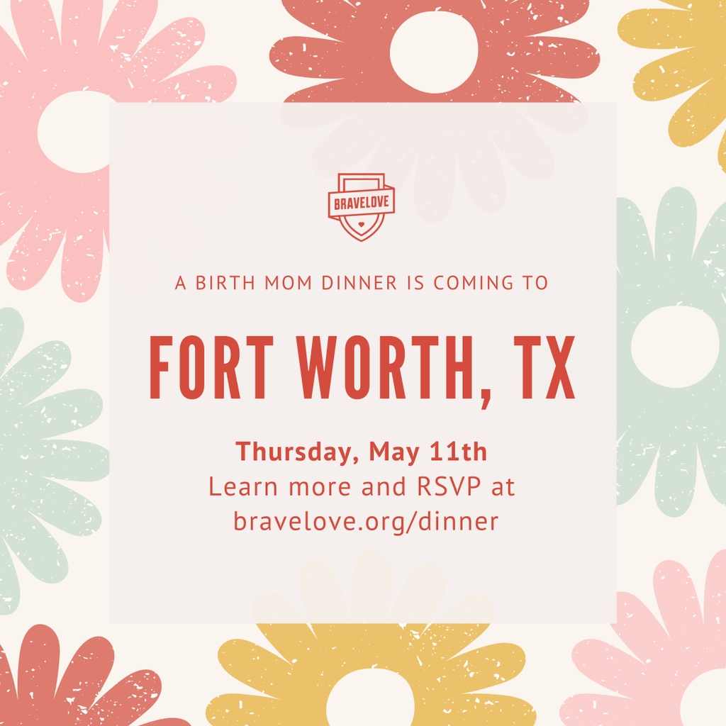 JoinBraveLove's tweet photo. ❤️ For Birth Moms Only! ❤️ You're invited⁠
to a #BraveLove Birth Mom Dinner happening in Fort Worth, TX on Thursday, May 11th! We will be announcing all of the cities participating throughout the week so stay tuned! ⁠

Click here to RSVP! https://t.co/Le2y1eAvOS https://t.co/XTnVsdxjt7