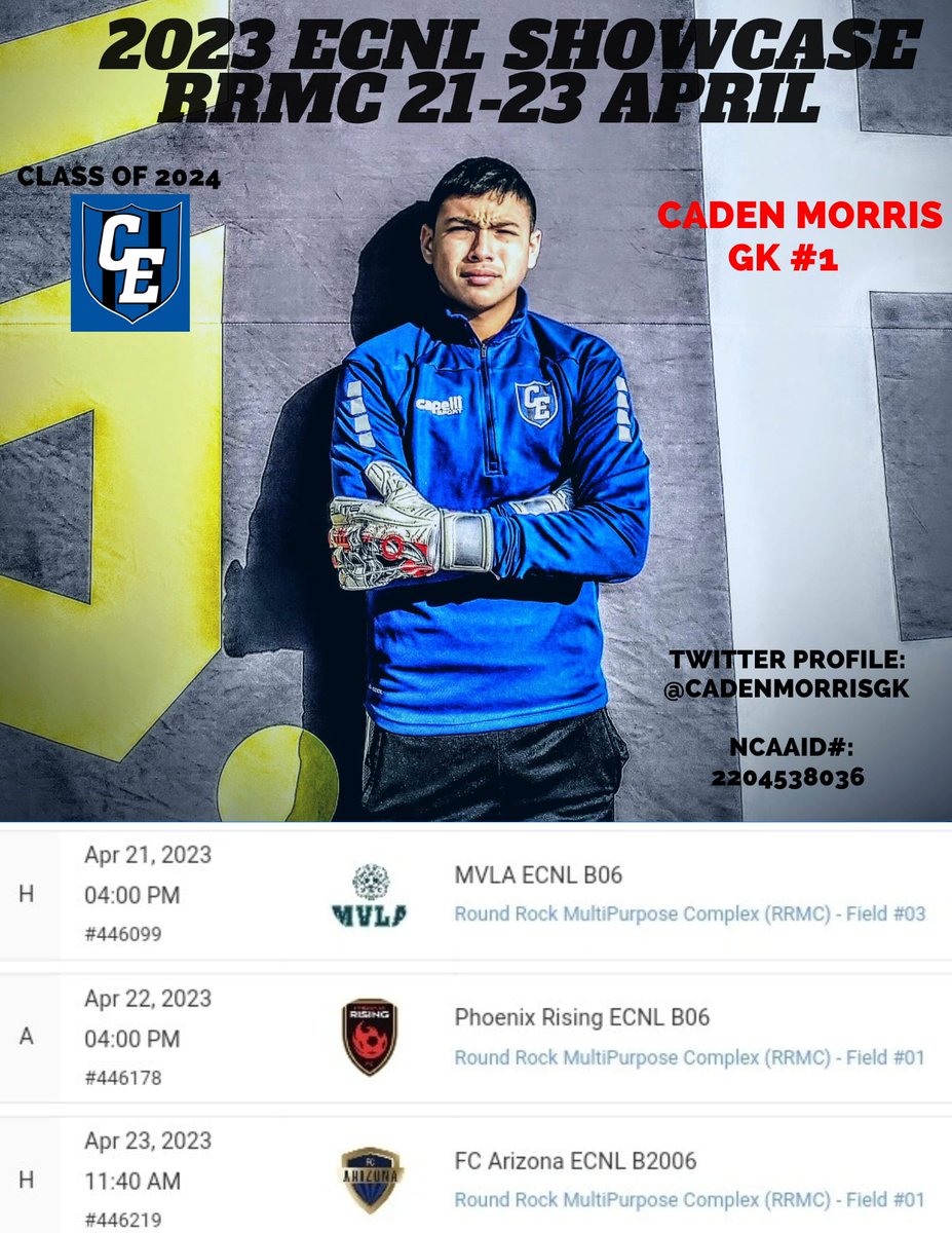 CadenMorrisGK's tweet photo. Let's goooooo! ⚽️ 🔥👊
@ClassicsEliteSA 
@ClassicsEliteGK 
@ECNLboys 
@50_50Pod 
@6a_28 
@SATXrecruiting 
@SATXSoccer 
@Soy_SAF https://t.co/s8EKZtDLKd