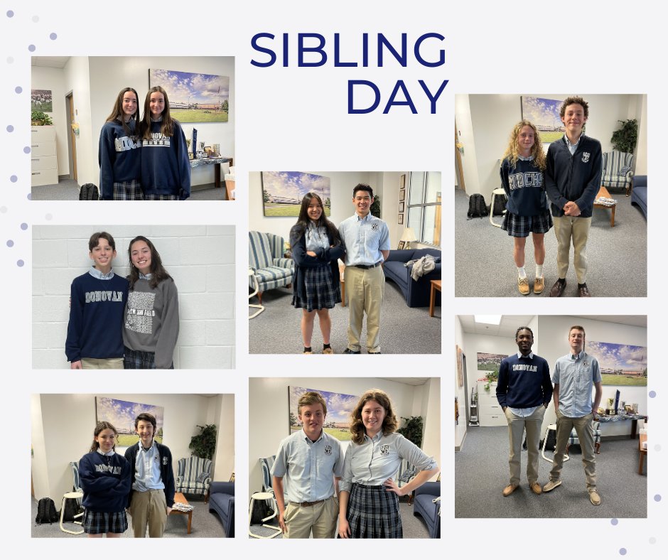 DonovanAthens's tweet photo. It's National Siblings Day, and our Donovan siblings decided to get in on the fun.  Did you know we have a sibling discount on tuition? Contact our Director of Enrollment, Mrs. Kara Hatcher khatcher@mdchs.org, to learn more. 
#WeAreDonovan #NationalSiblingDay #RamFamily https://t.co/g13ef6zhyl
