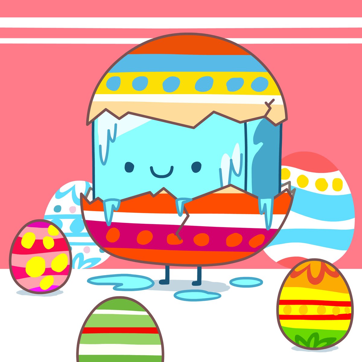 Humpty dumpty dropped into my wallet today. Collecting them seasonal meties!! At least that is what I called them <a href="/cubemelt/">CubeMelt - Phase 1 Mint Completed!</a> #eastermelties