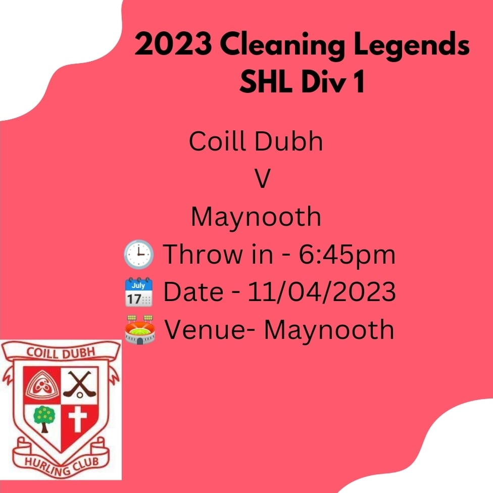 Adult hurling leagues are back!

Best of luck to Paddy and the lads in Round 1 of the SHL. They are away to Maynooth tomorrow evening 💪🏻
