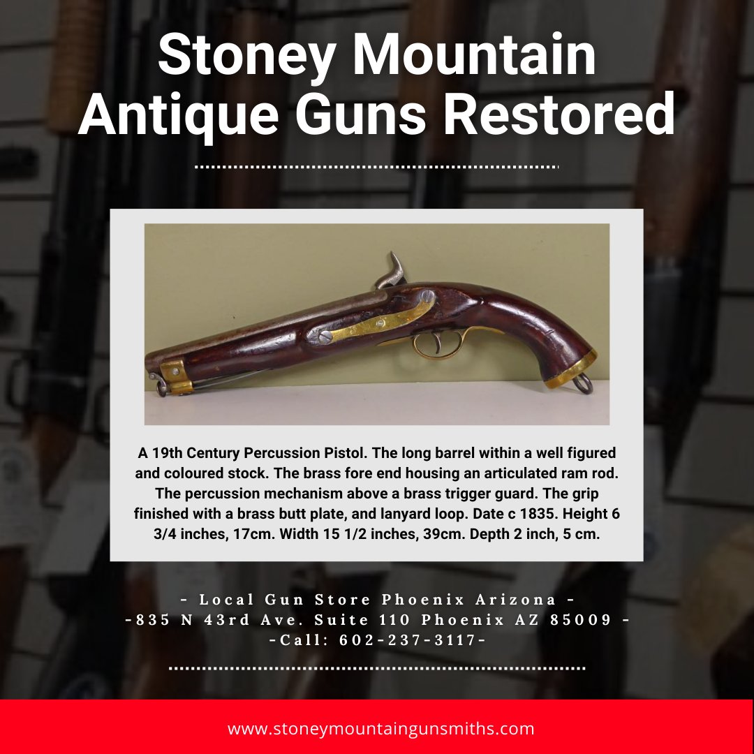 Restore the past with Stoney Mountain Antique Guns! Our expert team specializes in the restoration of antique guns, bringing them back to their original glory. 

#restoration #weapon #antiqueguns #ammunition #ammonition