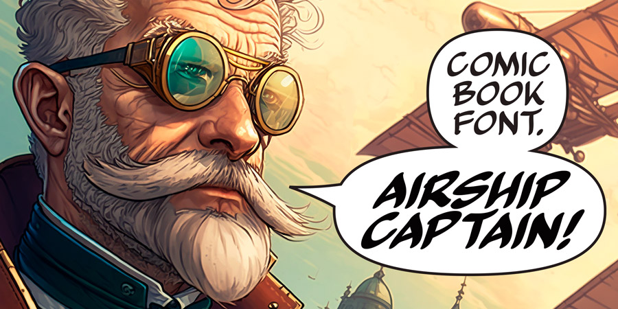 ComicsLettering's tweet photo. New font is already available: IA Airship Captain
https://t.co/QeDoB62fpq
— 4 Styles [ R | B | I | BI ].
— Extended Latin.
— Extended cyrillic.
— Contextual replacement of 'I' by crossbar 'I'.
#font #comicbookletterer #comicsletterer #comicslettering  #fontdesign  #typedesign https://t.co/CTNovcyIJY