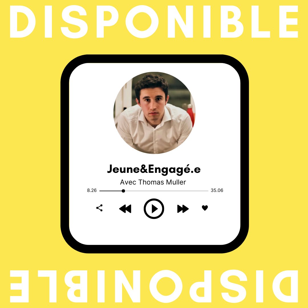 Thomas Muller (@ThomasMullerPro), référent du Mouvement Place Publique dans le Nord est l’invité du quatrième épisode de Jeune&amp;Engagé.e !

🎙️Vous pouvez retrouver dès maintenant cet épisode sur toutes les plateformes de streaming !
➡️linktr.ee/jeuneetengagee