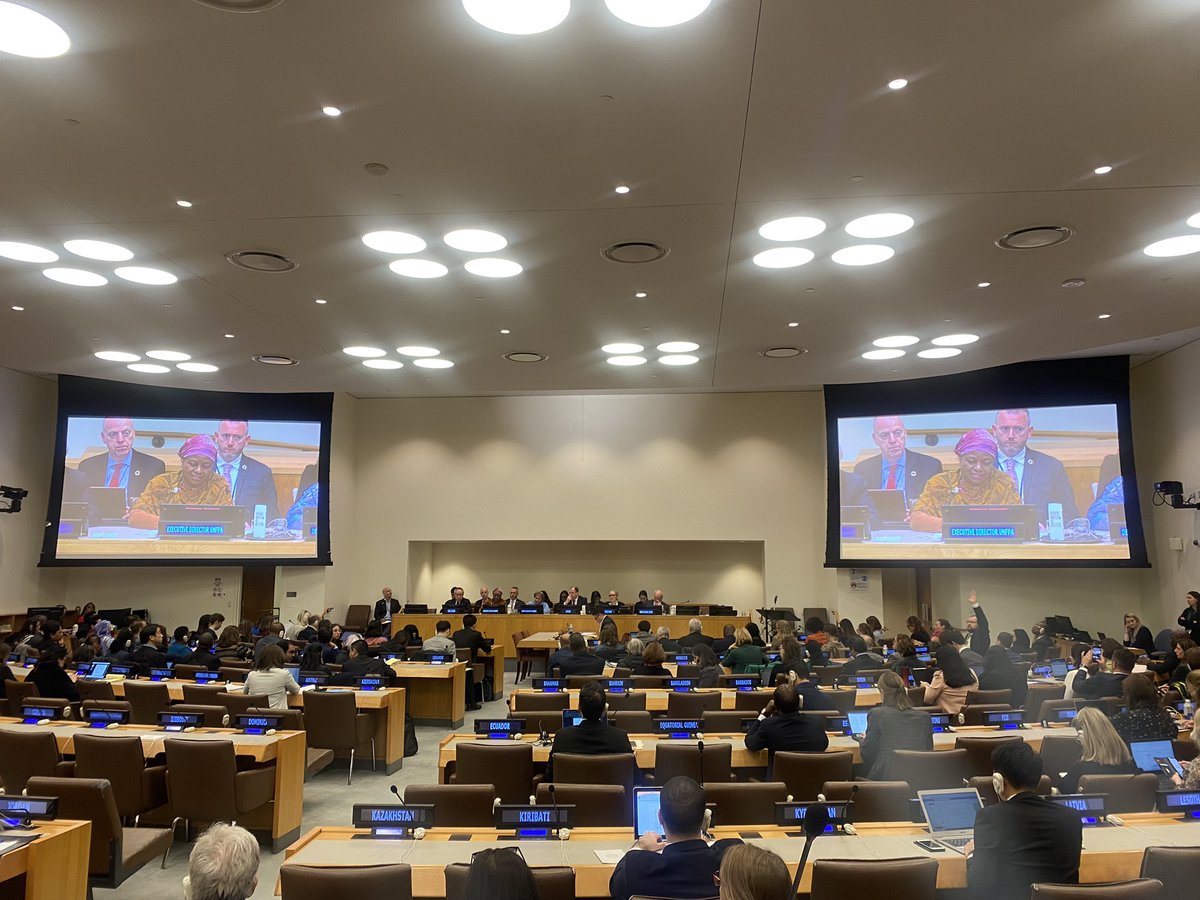HAPPENING NOW: Opening of the Commission on Population &amp; Development #CPD56 🇺🇳

#Norway🇳🇴 reaffirms it’s commitment to #ICPD25 &amp; #Agenda2030 

Follow live here: media.un.org/en/asset/k1c/k…