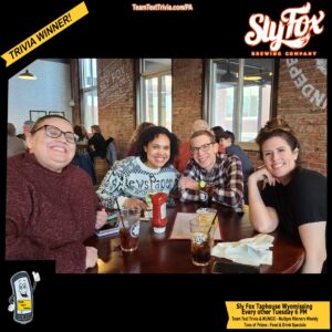 TeamTriviainPA's tweet photo. Team Text Trivia and MUNGO Music Bingo.. at the Sly Fox Taphouse in Wyomissing at 6 PM.   Gift card prizes and also fantastic deals!
Clues for the week – https://t.co/4xIOnSbJS7

https://t.co/m2CFrFatdA https://t.co/wpbvlNmMfk