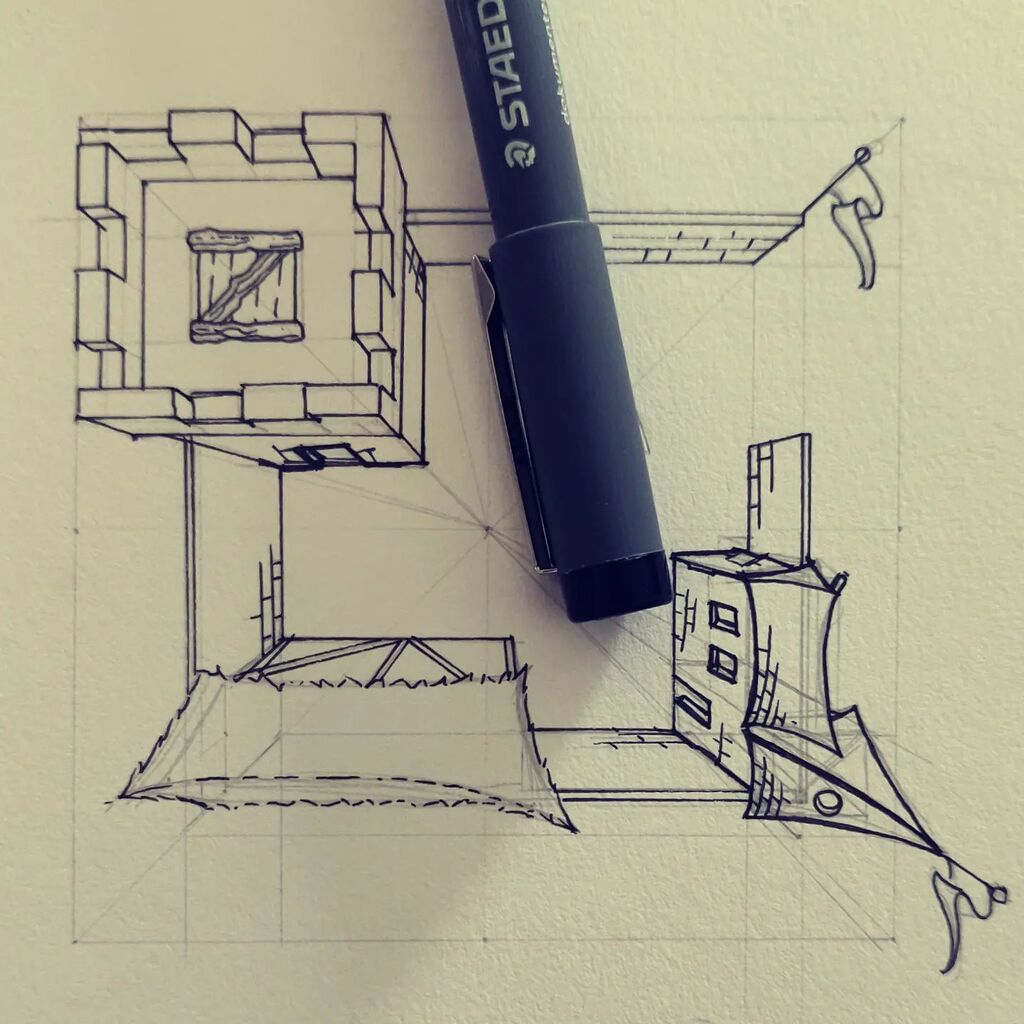 WorldbuildingIo's tweet photo. Back to mapping. #carthography for #ttrpg #DungeonsAndDragons#perspectivedrawing #WBio https://t.co/A7YyE82JtS