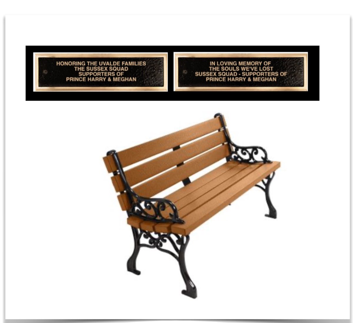 SussexEvent's tweet photo. To donors Uvalde Benches update!
You’ll find email with names redacted sent from the town of Uvalde on the assemble of the benches & placement in the community park playground.
The town has experienced a number of disasters over the last year, which created delays in projects. https://t.co/HavhRoXACb