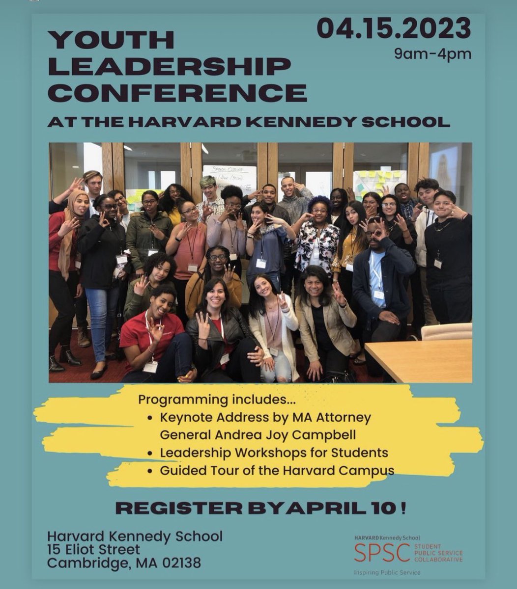 Do you know any future leaders? Take a look at this great opportunity at the Harvard Kennedy School.