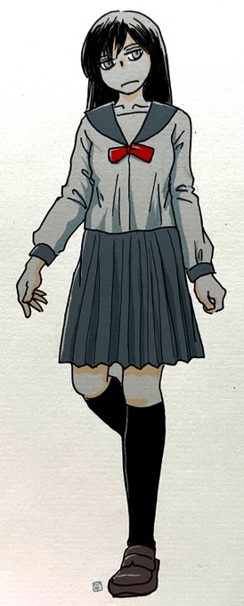 落書き スマホスキャン絵に色つけ 
