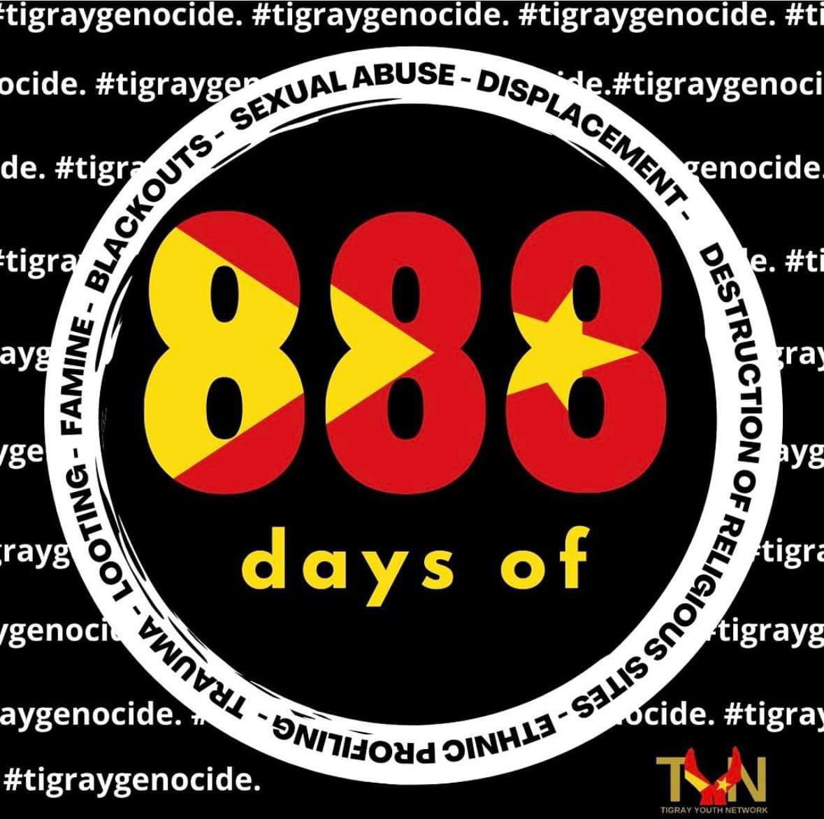 #888days of #TigrayGenocied

They are still being 

⭕️ Sieged 
⭕️ Massacred
⭕️ Looted &destroyed
⭕️ Cleansed
⭕️ Raped...etc by the Eritrea 🇪🇷troops.

#Tigray, #Irob and #Kunama 
Ethnic Groups Risk Extinction 

So dear @UNGeneva @USUN @UN @eu_eeas @irishmissionun @JosepBorrellF