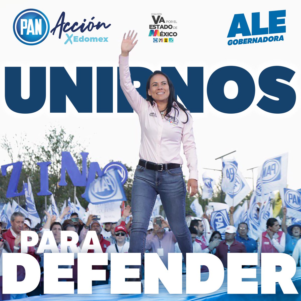 ¡Vamos juntos con <a href="/AlejandraDMV/">Alejandra Del Moral</a> hasta la victoria por nuestro querido #EdoMéx!  🙌🏻🤝💙

#UnirnosParaDefender
#AleGobernadora
#VotaPAN
