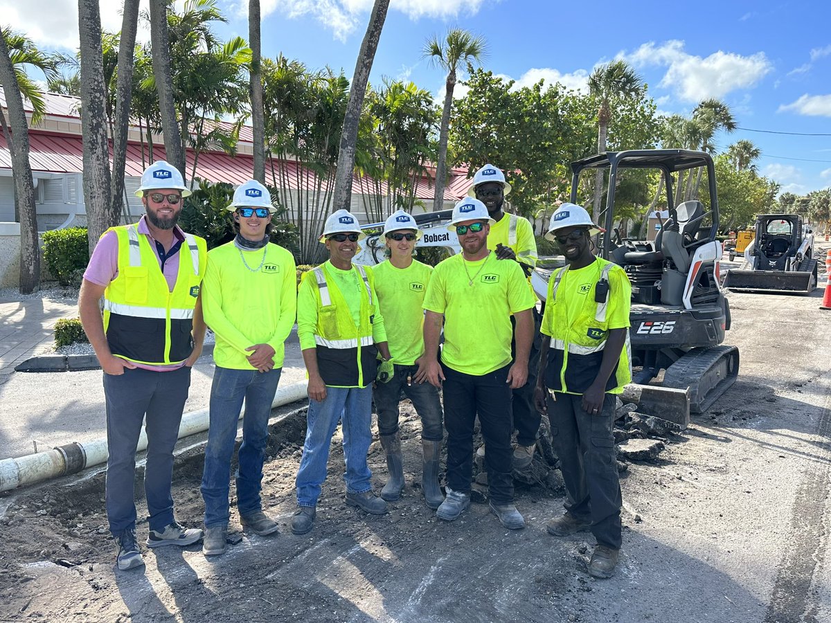 Terrorizing the infamous Clearwater Beach! When we’re done a year from now the north end of the beach will have a brand new watermain that replaces the old.