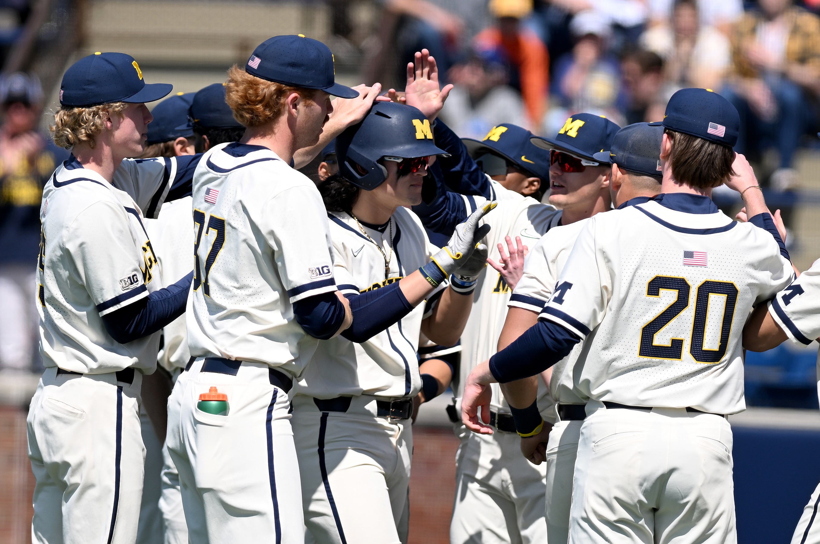 Michigan baseball cheap throwback uniforms