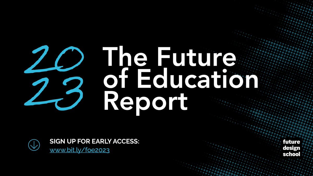 Here’s your last chance to get early access to this year's Future of Education 2023 Report! Our experts are unpacking critical insights and sharing actionable recommendations that are meeting this moment! Sign up now to be top of our list bit.ly/FutureofEDU