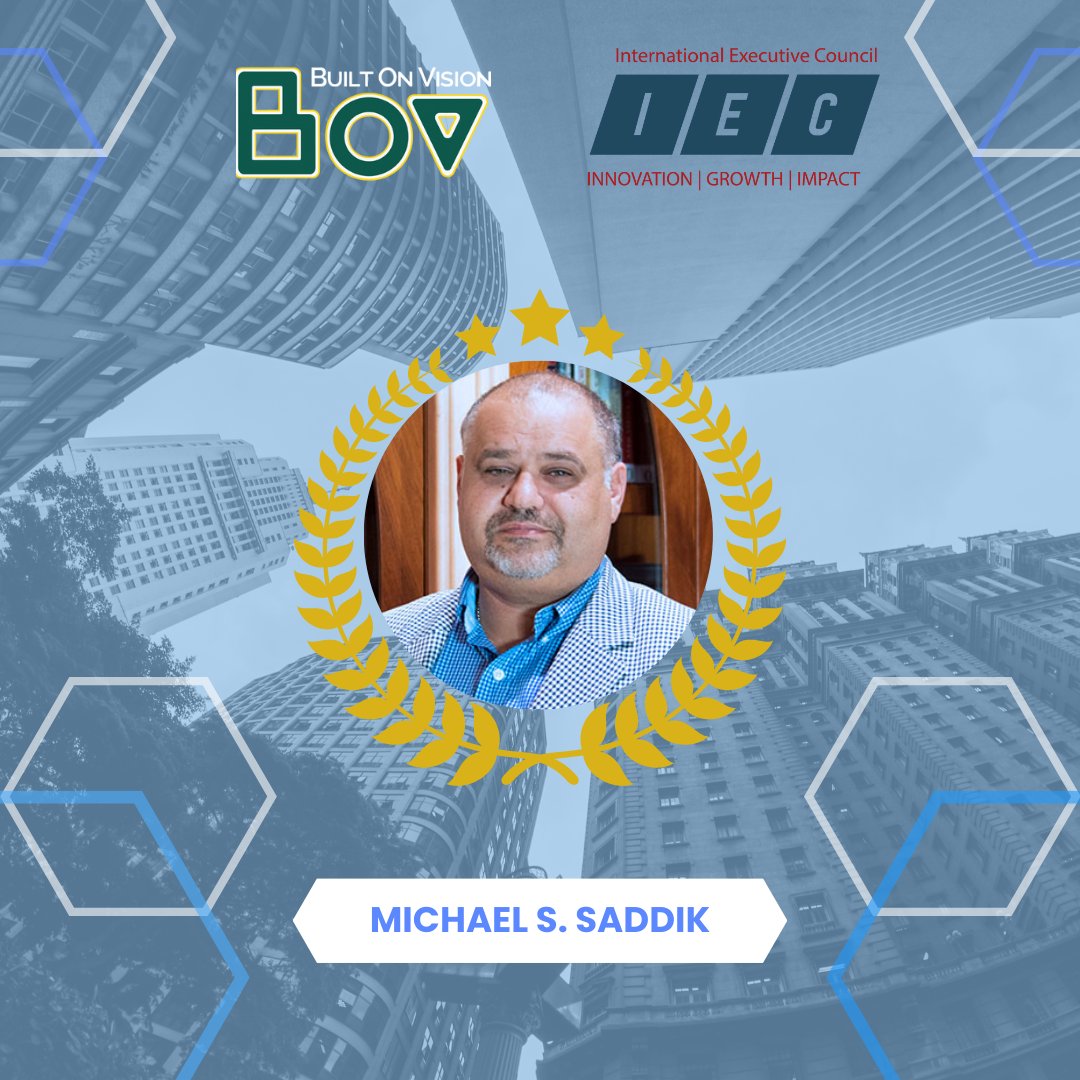 BuiltOnVision's tweet photo. BOV's Co-founder and CEO, Michael Saddik, has joined I.E.C, a community dedicated to fostering the growth of individuals who share a passion for applying technological innovation in the business world.#bov #builtonvision https://t.co/nU1usuQEly