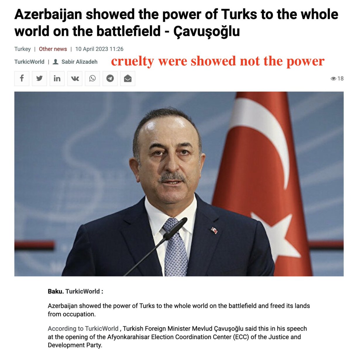 LaNelle64989432's tweet photo. #KillDenyRepeat-#GenocidalTurkey's cycle of genocide. #GenocidalAzerbaijan is only following in TR's footsteps-wiping out native Armenians from their ancient lands.#RecognizeArtsakh #PreventGenocide #StopAzeriAggression #StopAzeriOccupation #UnblockArtsakh
2 states, 1 army ๐น๐ท๐ฆ๐ฟ https://t.co/Hdc7VUQkQe