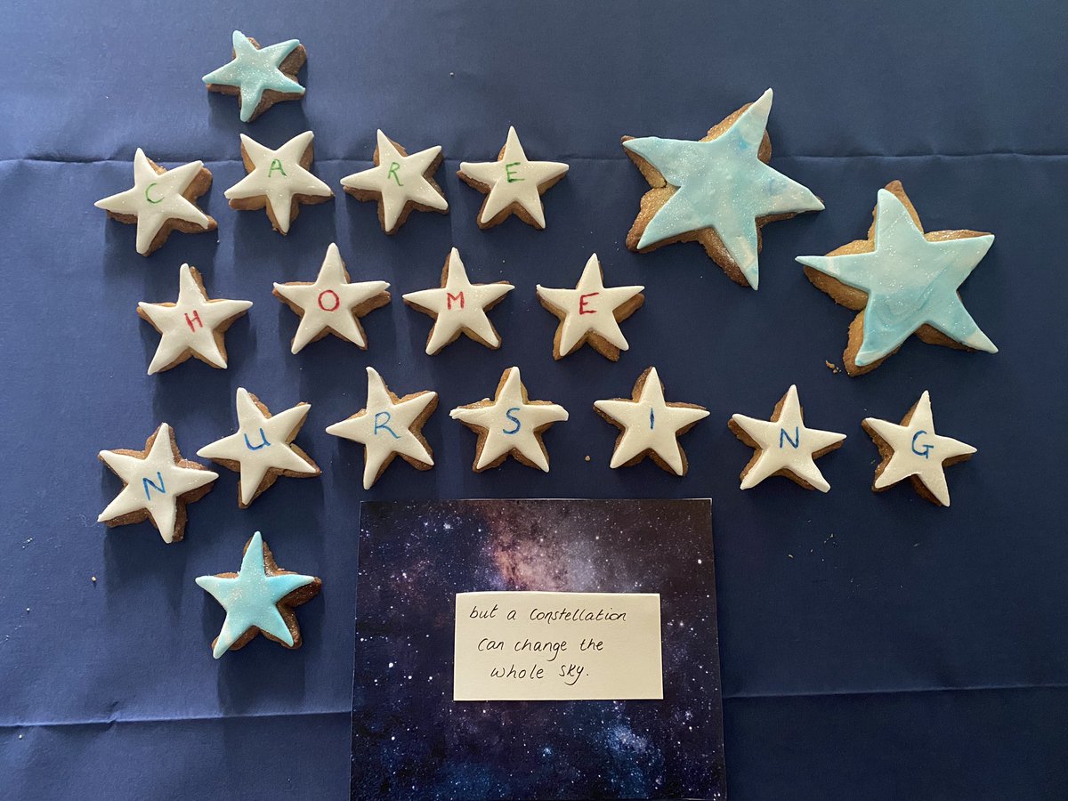 @NursingTimes #SNTAbiscuit ‘One bright star can make you look up… but a constellation can change the whole sky’ #carehomenursing #neurodiversenursing #QMU #advancingcarehomepractice