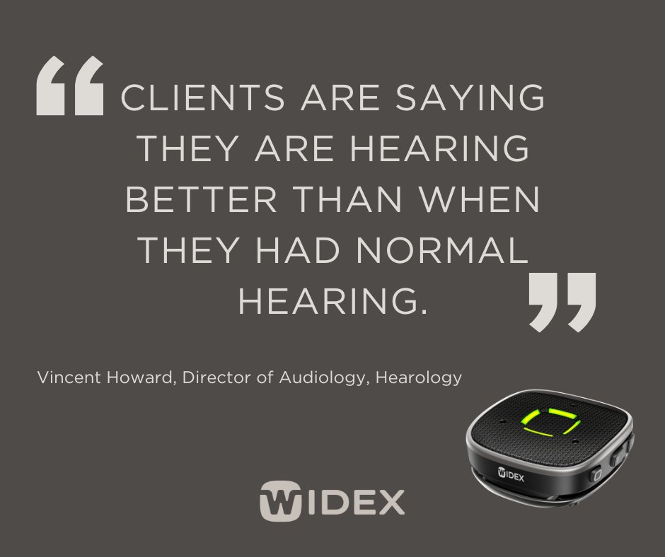 The new Widex Sound Assist™ connects to your hearing aids to help you hear what you want to hear. Learn more about our must-have new accessory for Widex Moment™ hearing aids. 
ow.ly/5kG450MUcQ9
#SoundLikeNoOther #Widex #WidexSoundAssist