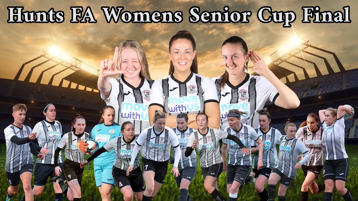 IvesTownLadies's tweet image. Wednesday evening the ladies look to go one better than last year &amp;amp; win the @HuntsFA Senior Cup Final 🏆

📍Eynesbury Rovers FC, PE19 2SF
🆚 @CardeaFC 
🕗 19:45 KO
🎟️ £5 for Adults, £3 for Concessions, free for u16s

Come and show your support for this selected squad 🤍🖤