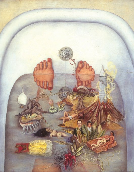 What the Water Gave Me, 1938 by Frida Kahlo #WomensArt