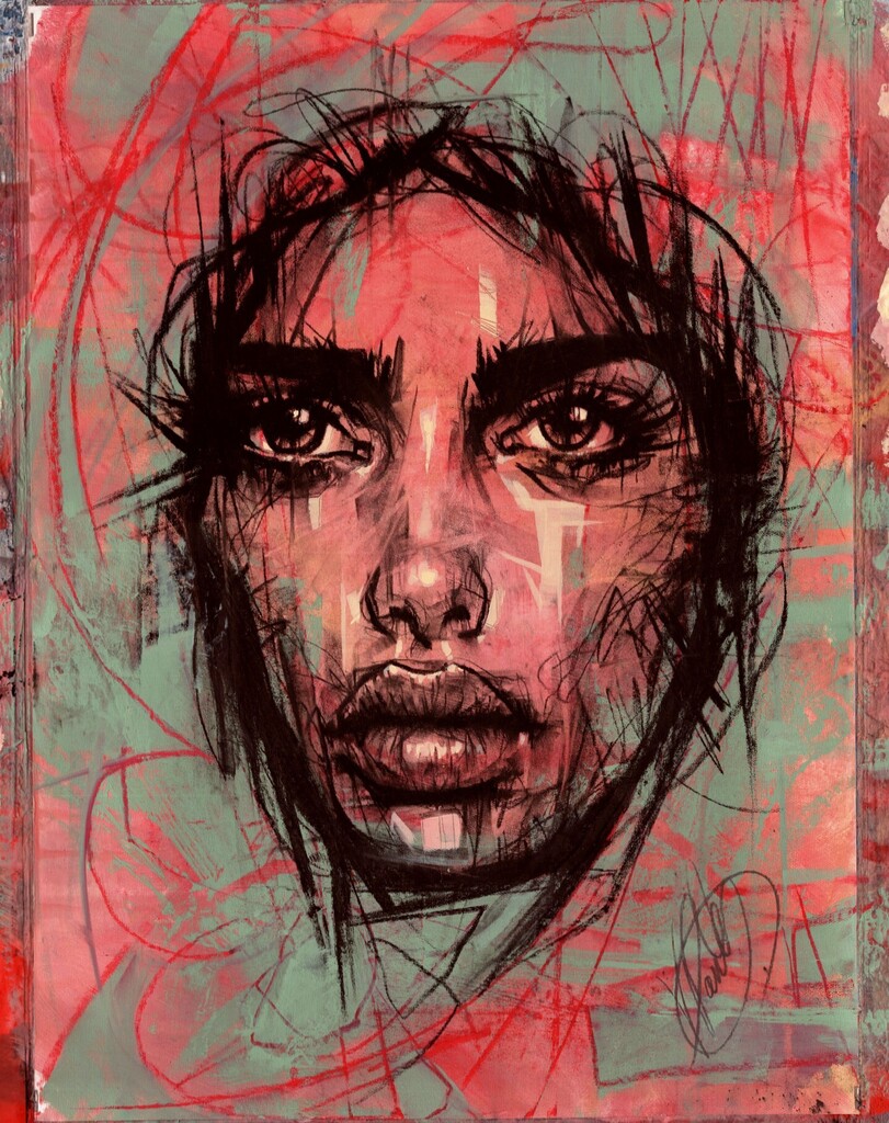 "Cascade" - Original painting by Vin Dantes. See more of my work or buy this piece at vindantes.co.uk. Check recent auctions on Catawiki or Ebay. #art #artist #artistsoninstagram #artoftheday #artwork #painting #illustration #drawing #acrylicpain… instagr.am/p/Cq2-lxENmY8/