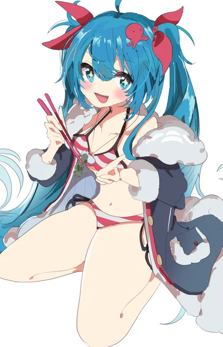 #初音ミク海のサーチライト/子牛『はい、あーん』 