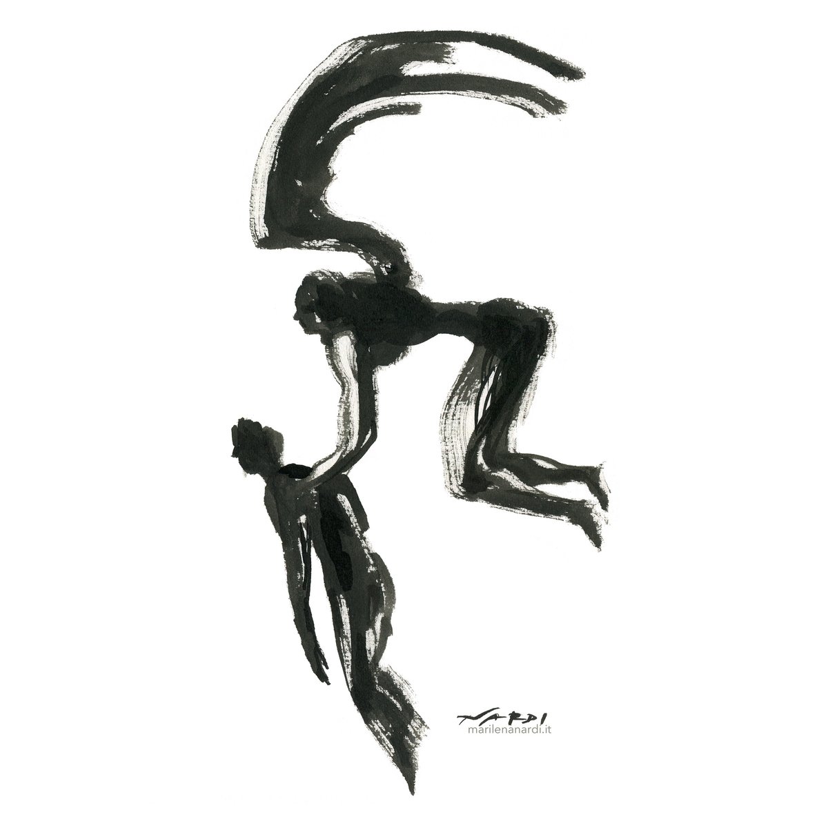 marilena_nardi_'s tweet image. Archiviati pulcini e coniglietti, buon lunedì dell'angelo.
[il cigno nero, 2017]
#inchiostro #ink #disegno #Angelo