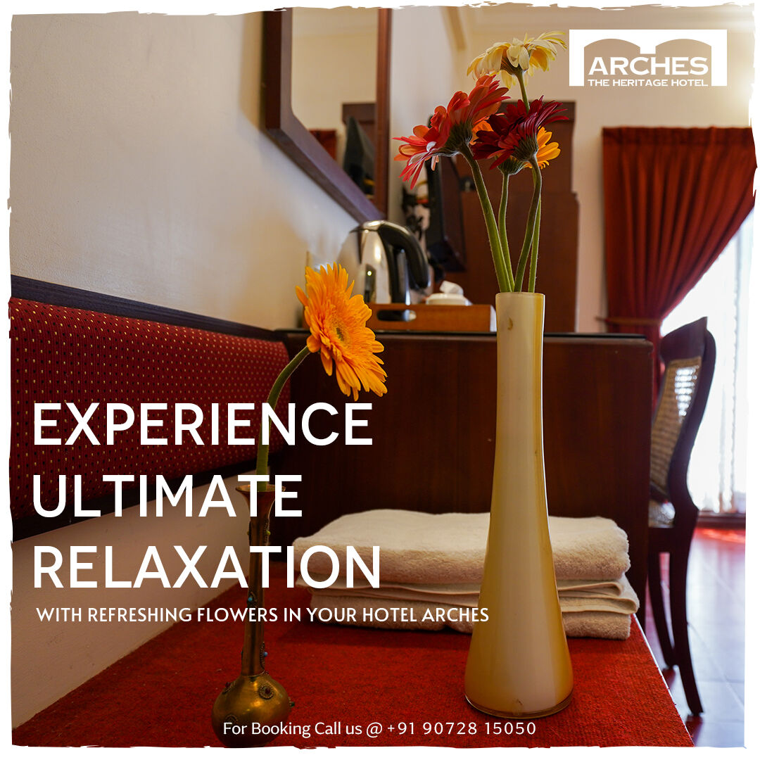 Book your stay today and don't forget to use #UltimateRelaxation #FlowerPower #HotelArches in your posts!
For bookings call us: +91 9072815050

#rooftopdining #finerestaurants #TheBuffetSystem #HotelArches #ExquisiteCuisine #UnforgettableExperience #BookNow #SatisfyYourTasteBuds