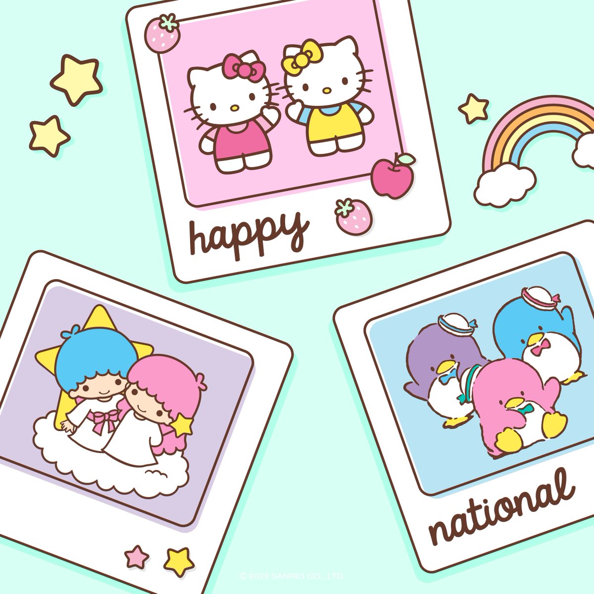 sanrio's tweet photo. Happy #NationalSiblingsDay 💖 Tag your sibling! https://t.co/V3bFxw1m2F