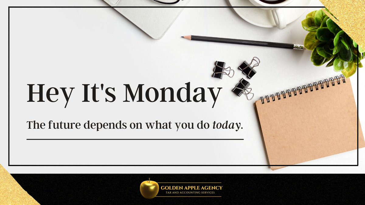 goldenappleagen's tweet photo. Hey It's Mondayπ
The future depends on what you do today.π―
We got you with:
π‘Tax Preparation
π‘Business Bookkeeping
π‘ IRS Tax Audit Help
#goldenappleagencyinc #contractors #autorepairshops #landscaping #lawyers #privatepractice #realtors #freelance #future #monday https://t.co/kUKQ18TGDR