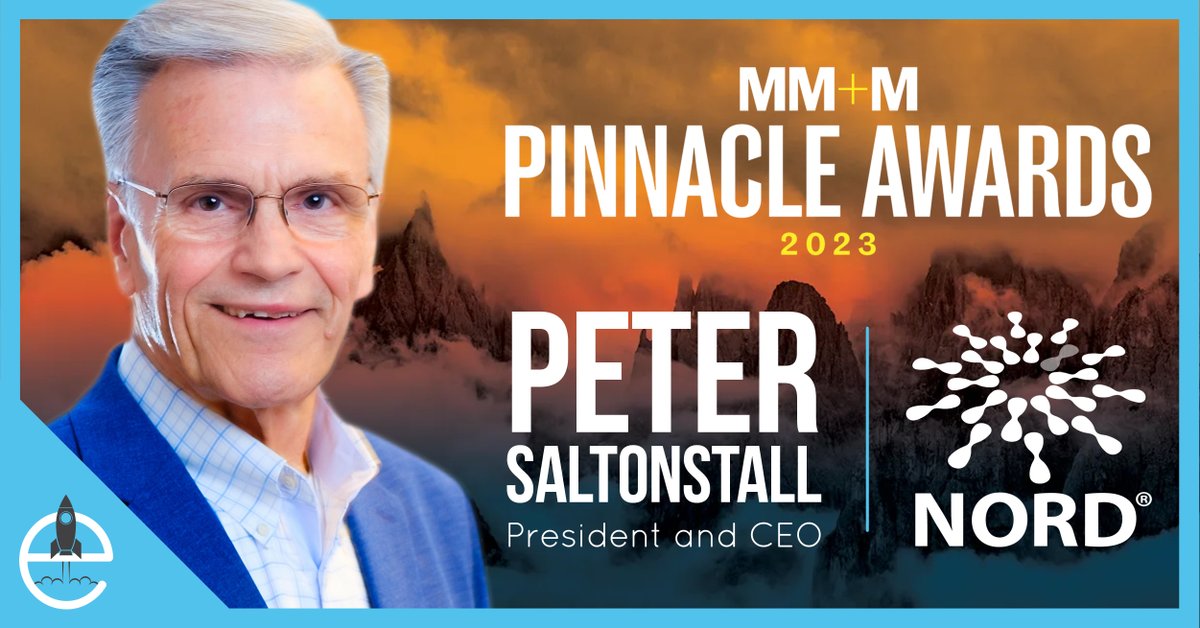 Congrats to Peter Saltonstall, President and Chief Executive Officer of NORD, now a 2023 @Mmmnews Pinnacle Award Honoree! This award is a true testament to his long-standing impact on the 1 in 10 people living with a rare disease! #MMM #PinnacleAwards buff.ly/3KozqNh