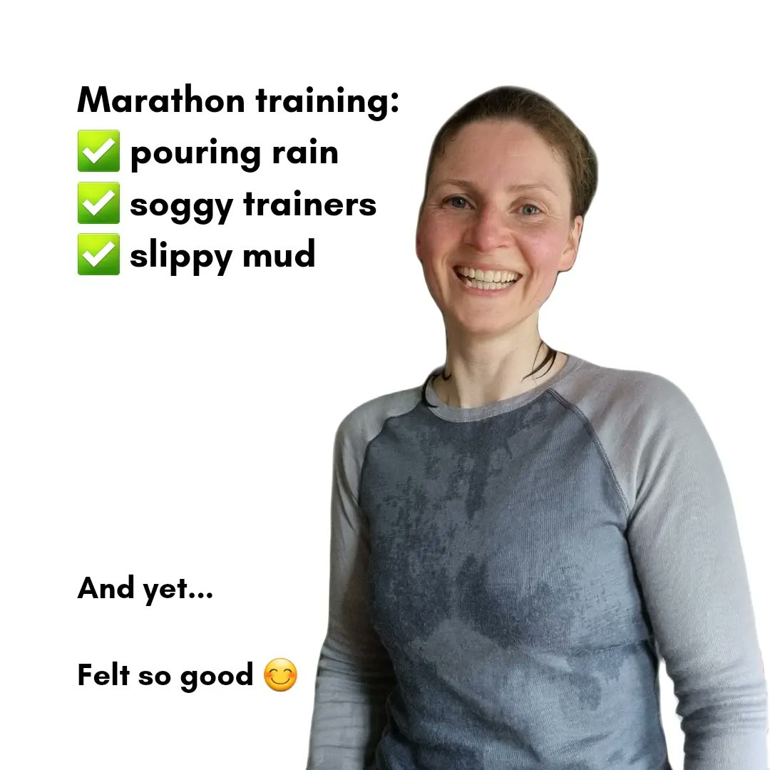 AliWalshGF's tweet photo. Got absolutely soaked in my morning run training for @Coeliac_UK but somehow had a good time ๐ #ClearlyDelusional https://t.co/PdYYuYPCb3