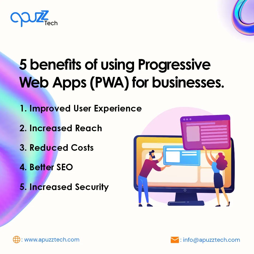 ApuzzTech's tweet image. Why choose between a website and an app when you can have the best of both worlds? 🤔💻

Discover the advantages of PWAs with @apuzztech for businesses today!

#progressivewebapps #apuzztech #PWAs #appdevelopment #webapps #mobileapps #userexperience #digitaltransformation