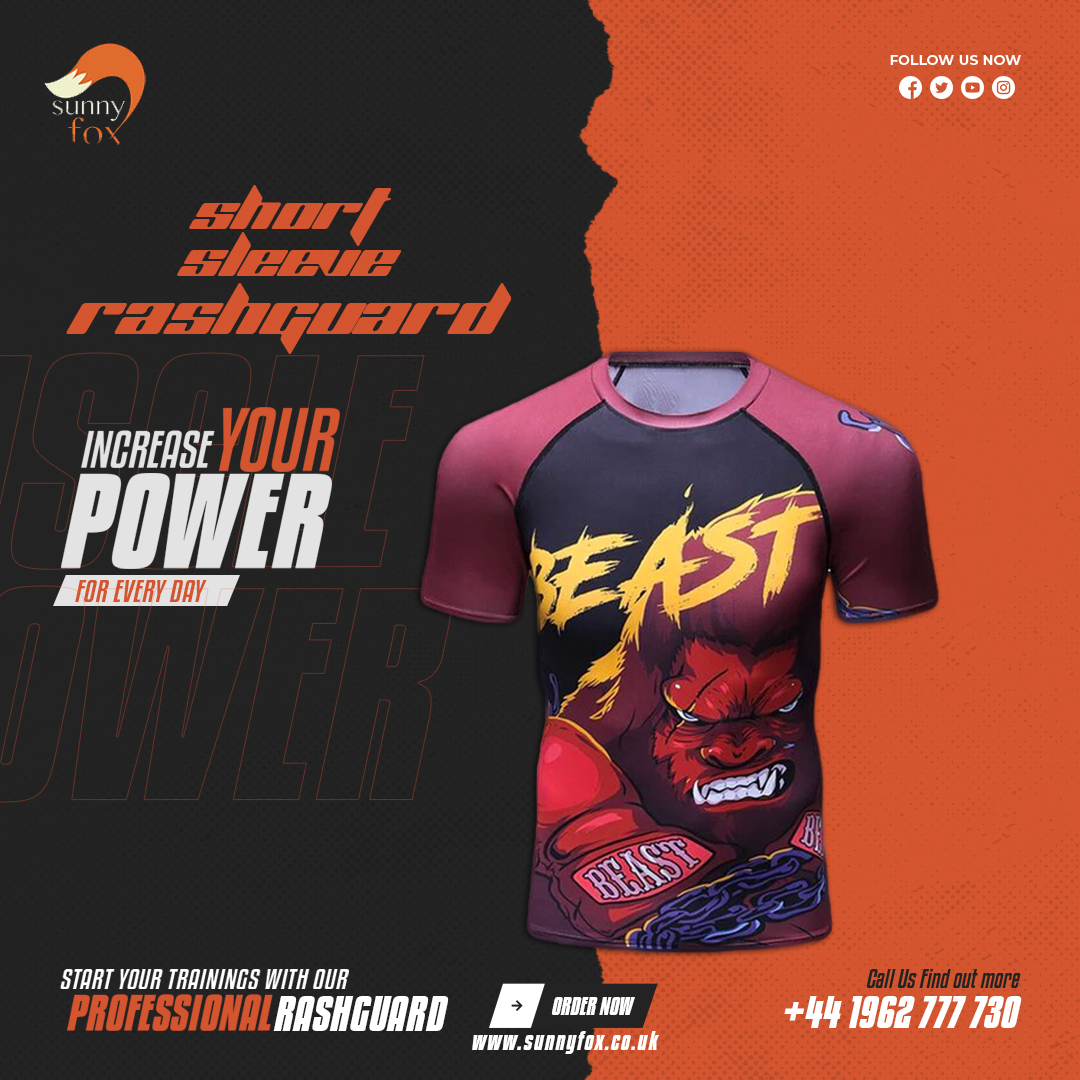 Looking for high-quality MMA short sleeve rashguards that offer exceptional durability and long-lasting use?

Look no further than Sunnyfox, your one-stop shop for all your martial arts gear needs. .  .

#rashguard #rashguards #customrashguard #rashguardforsale #hampshire