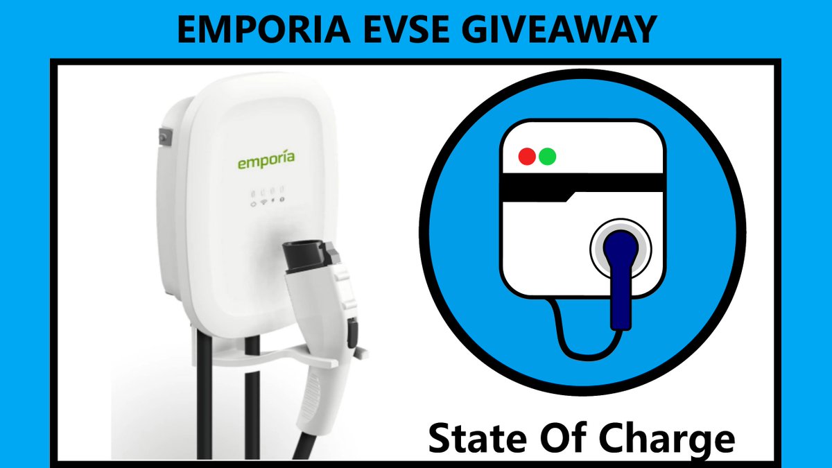tommolog's tweet image. Another EV charger giveaway!
I'm giving away my top 48-amp EV charger choice for non-Tesla vehicles in 2023. 
Enter to win by retweeting these notifications (multiple retweets help) and subscribing to my YouTube channel, State OF Charge.
The winner will be announced on May 1st.