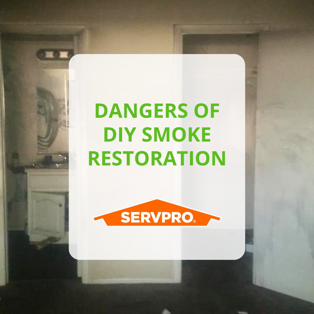 #Smokedamage following a house #fire is particularly problematic, because without the proper restoration, it can cause extensive damage.

We’re here to offer some reasons that DIY smoke damage cleanup is a really bad idea: bit.ly/4156UHb #SERVPRO
