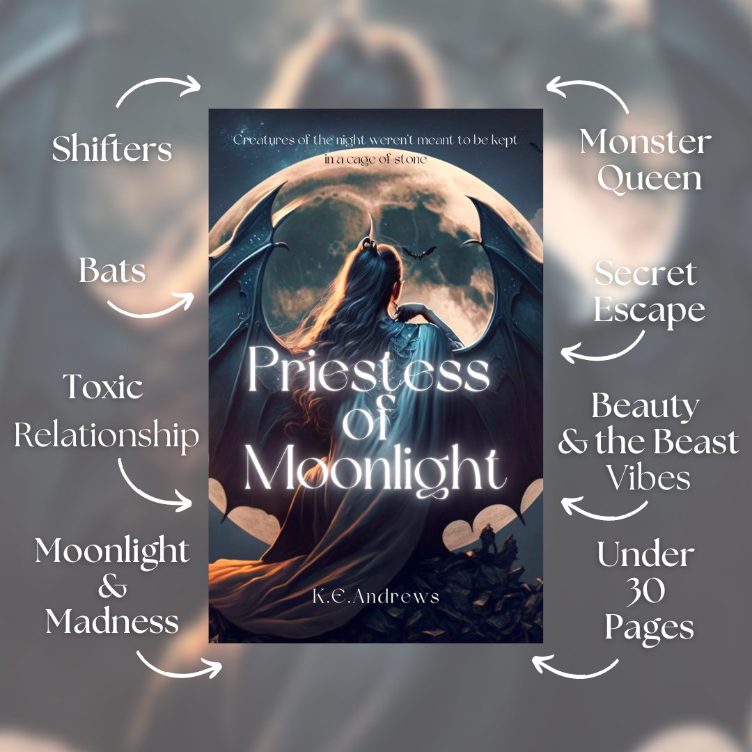 Here's what you can find in my short story, Priestess of Moonlight.
a.co/d/hBstcDs

#indieauthor #indiebook #bookcommunity #booktwitter #indieapril #indiefantasy