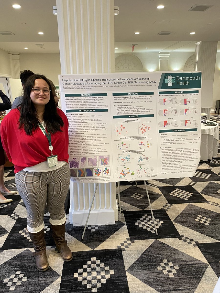 Presented my first poster in graduate school last Wednesday at the Center for Quantitative Biology meeting. Cool computational integration of FFPE single cell sequencing and a publicly available data set using Seurat and Harmony.