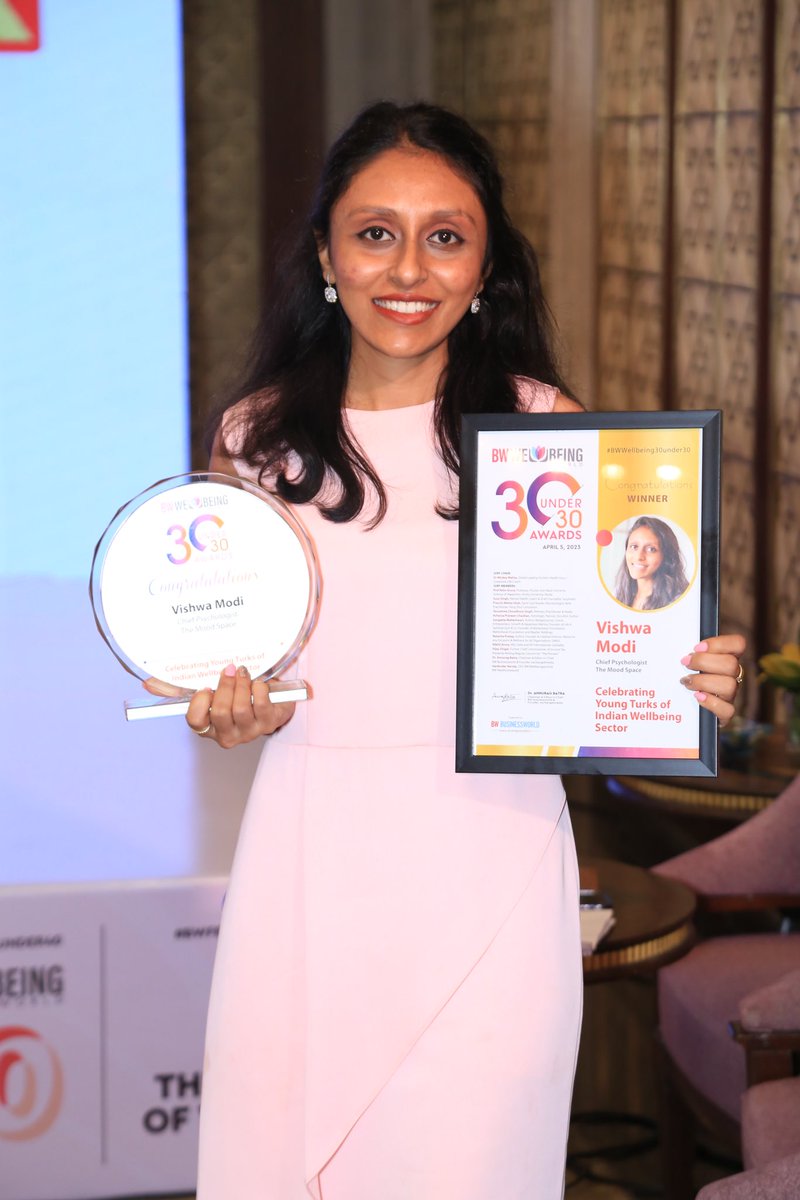 VishwaModi_'s tweet photo. #30under30 by @BWBusinessworld 
A huge milestone! #mentalhealth #mentalhealthsupport #wellbeing #mentalhealthindia 
@TheMoodSpace1 https://t.co/FWKqRPnxpO