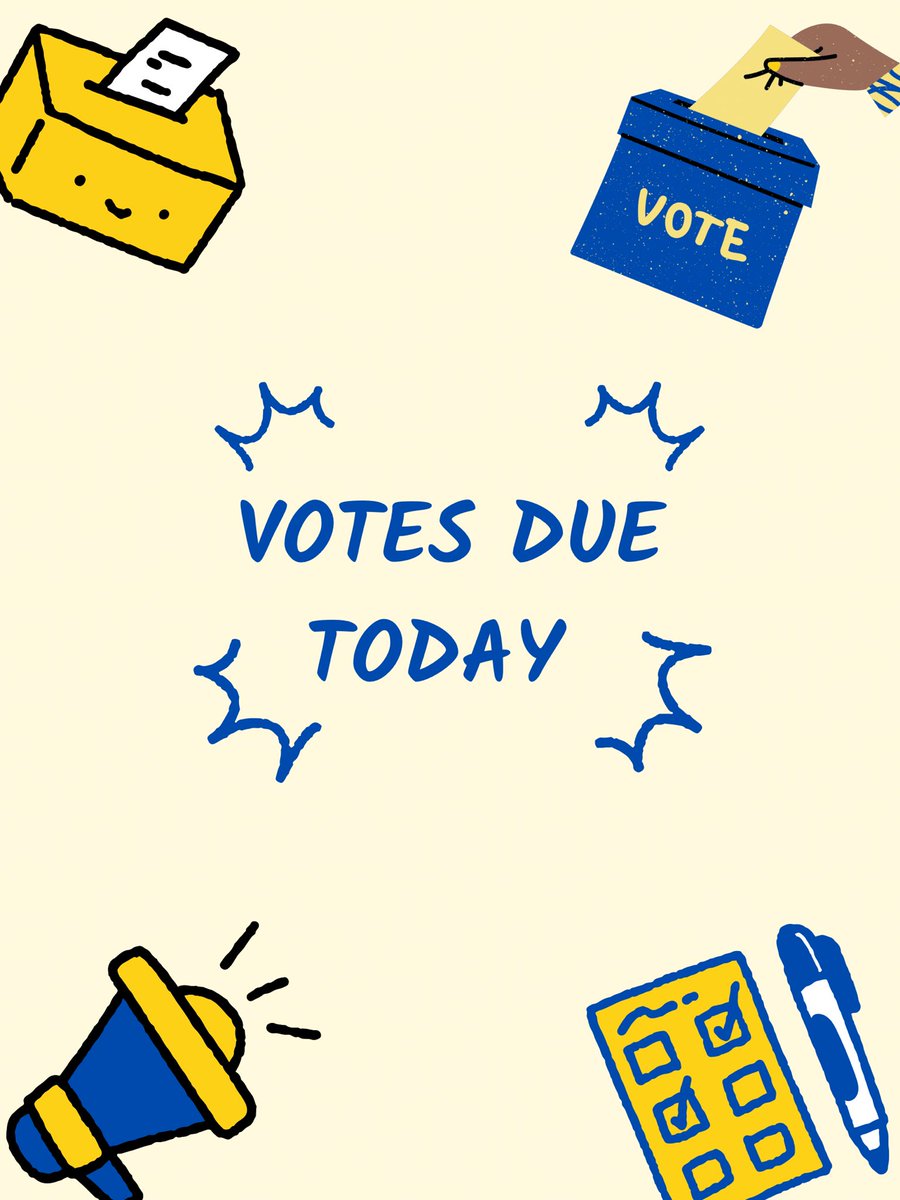 Attention NHS members: votes are due today for next years board!