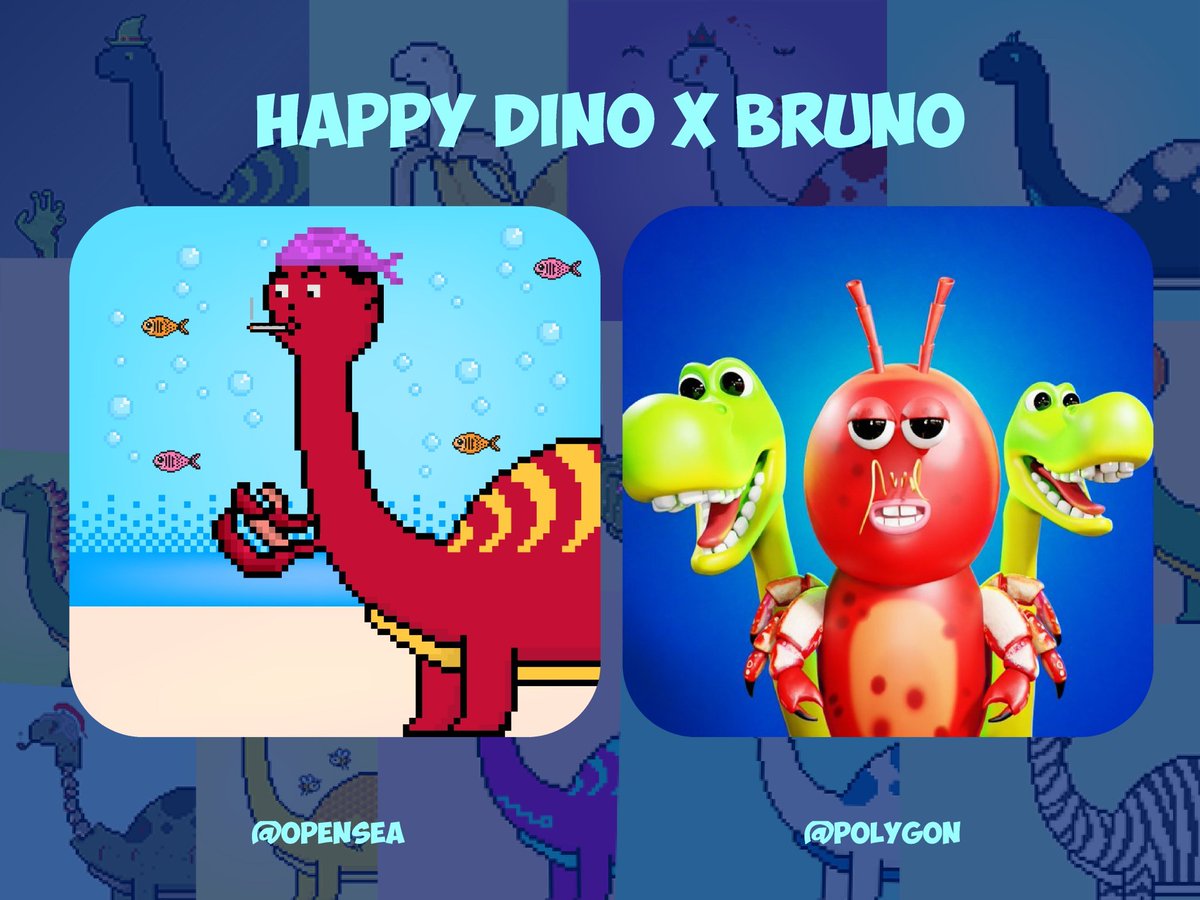 brunoart_nft's tweet photo. 🦀🦕LEGENDARY COLLOBORATION🦀🦕
@HappyDino_eth X @brunoart_nft

🦀Crab Bruno and Crab Dino is here !!
⏰24 Hours auction is live now !
👀Let's bid bid bid !

Crab Dino👇🏻
https://t.co/khJVrwy7IH

Crab Bruno👇🏻
https://t.co/6OgMs4oPAm https://t.co/VszE6mYzJc