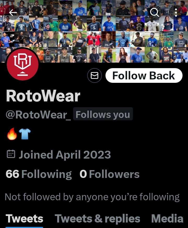 ADriftingNerd's tweet image. Like I&apos;m going to believe that the real @RotoWear just joined Twitter this month and has no followers.  #DontBeFooled #BlockAndReport
